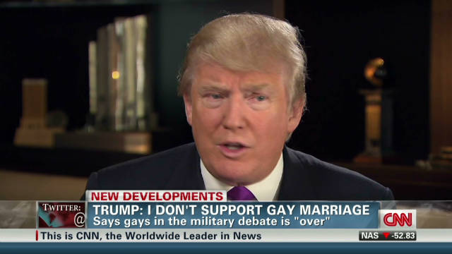 Trump Against Gay Marriage Cnn Video