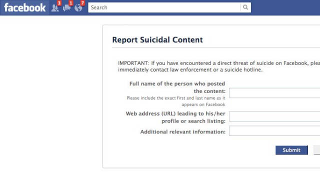 Facebook Google Refer Suicidal People To Help Lines Cnn
