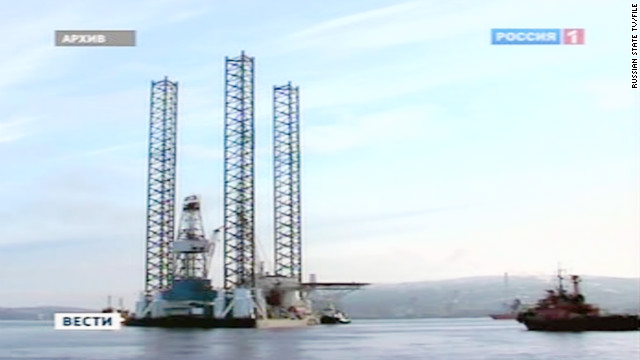 A Russian offshore drilling rig has capsized in the Sea of Okhotsk northeast of China.