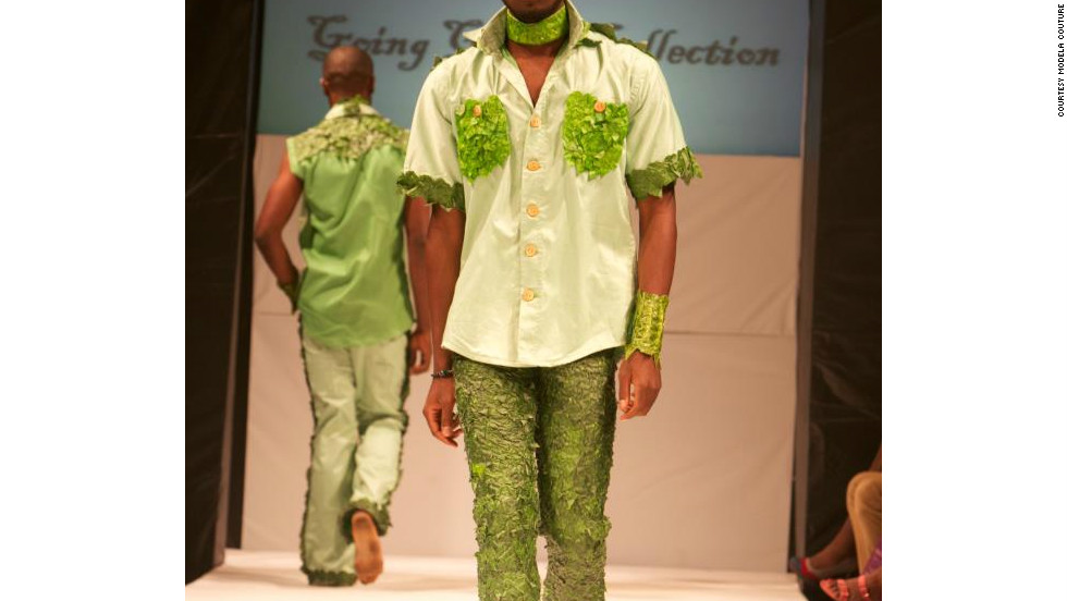 Menswear was also on show, including this design by Modela Couture.