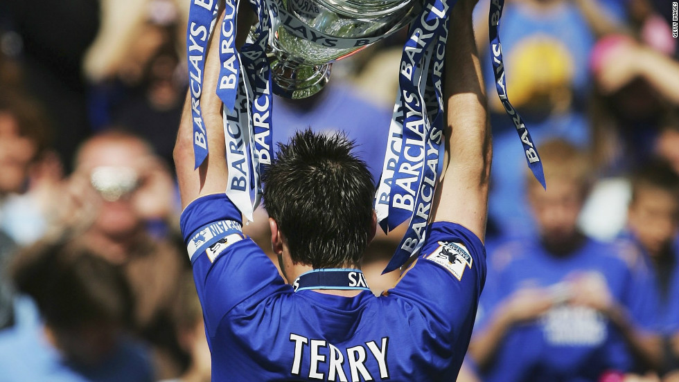 Chelsea sealed back-to-back Premier League titles in 2006, and in 2010 Terry became the first captain to lead the club to a league and FA Cup double.