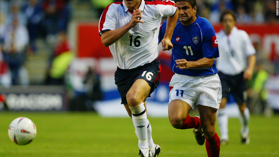 Terry&#39;s impressive form was recognized in 2003 when he was handed his England debut as a substitute in a 2-1 victory over Serbia and Montenegro.