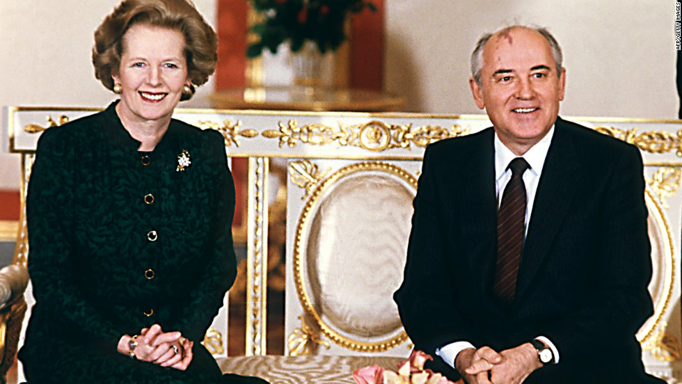 March 1987: Gorbachev is courted by foreign leaders, including Britain&#39;s Margaret Thatcher, keen for him to build on democratic advances that have boosted his popularity.