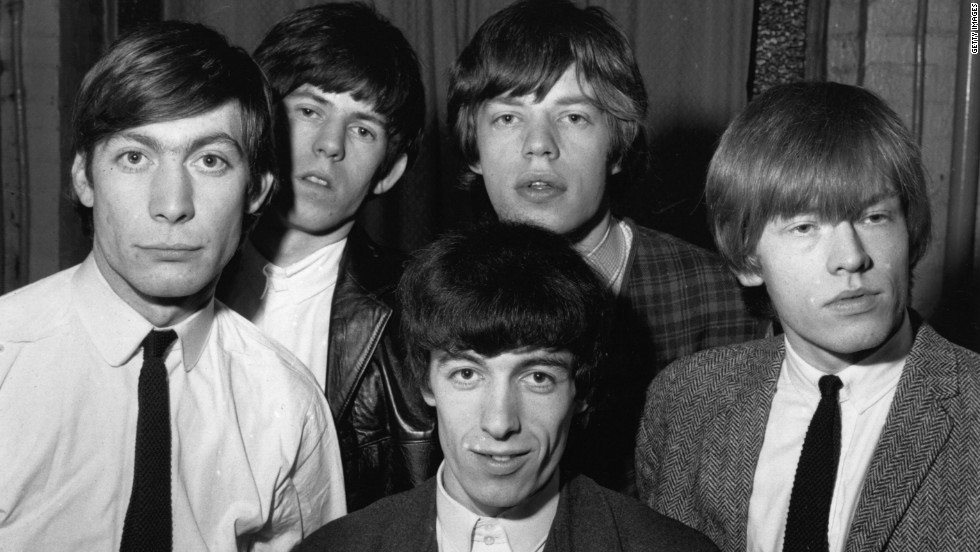 The debut of the British rhythm and blues band The Rolling Stones was at the Marquee Club in London. They are seen here in 1963, from left, Charlie Watts, Keith Richards, Mick Jagger, Brian Jones and Bill Wyman.
