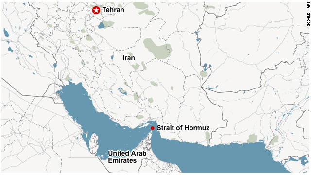 Image result for Strait of Hormuz map