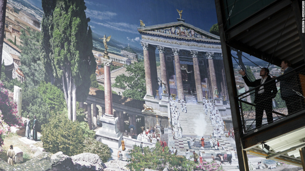 German artist Yadegar Asisi specializes in creating super-sized panoramic paintings. His views of Rome and Pergamon are currently on display in Dresden and Berlin.