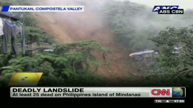 Landslide kills 25 on Philippine island ravaged by rain - CNN