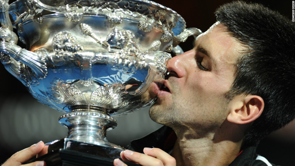 World No.1 Novak Djokovic was retaining the Australian Open title he won last year. 