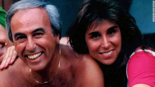 Roni Selig poses for a photo with her dad before his death. He died at 71 after fighting non-Hodgkin&#39;s lymphoma.