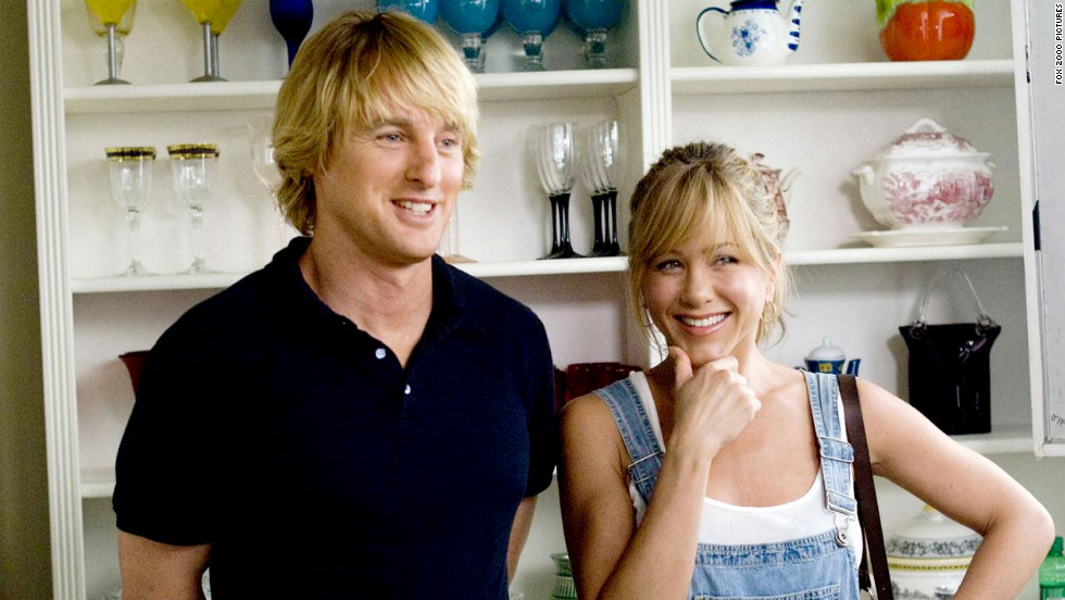 Owen Wilson and Aniston starred in &quot;Marley &amp;amp; Me.&quot; The pair played John and Jenny Grogan, a couple who adopt a dog named Marley that changes their lives.