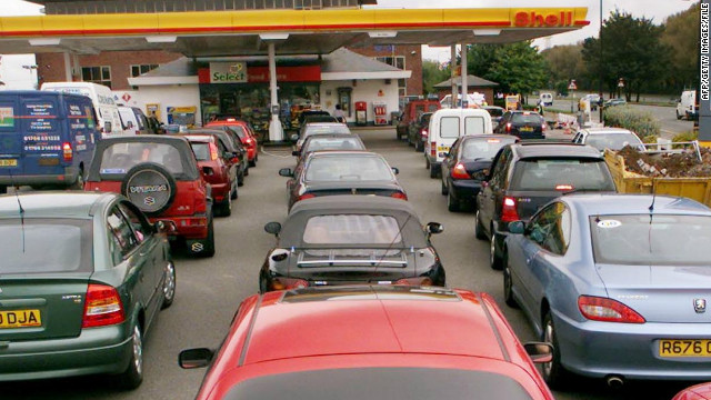 Image result for petrol pump queue uk