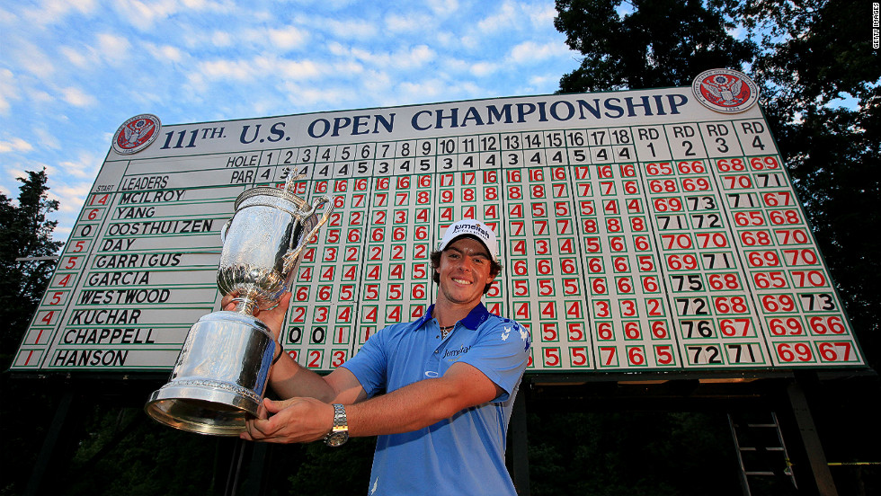 Major winner: McIlroy &lt;a href=&quot;http://edition.cnn.com/2011/SPORT/golf/06/19/golf.us.open.mcilroy/index.html&quot;&gt;bounced back&lt;/a&gt; from his Masters collapse in amazing fashion winning the U.S. Open in a record low aggregate score of 268.  