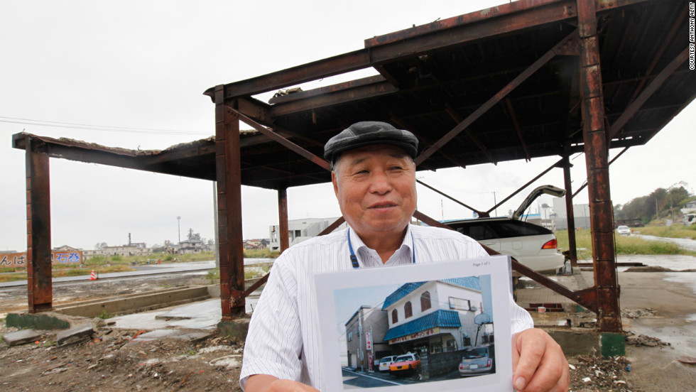 Seiki Sano, 81, stands where his home once stood in Sendai, Japan. It was destroyed in March 2011 in a devastating earthquake and tsunami. The fisherman also lost both of his boats in the tsunami. &quot;It&#39;s hard to rebuild,&quot; he told iReporter Anthony Altit. &quot;I won&#39;t live to see it happen.&quot;