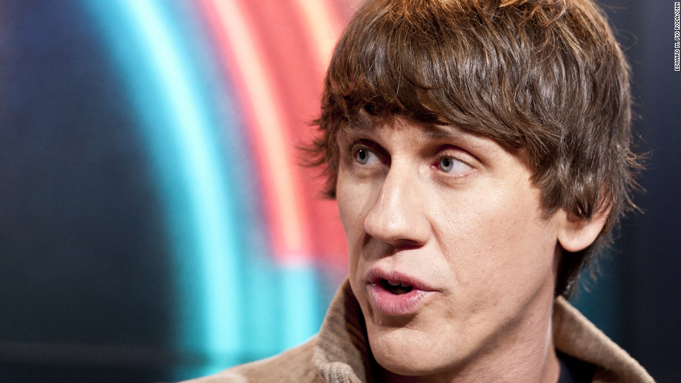 Foursquare co-founder Dennis Crowley is interviewed at the CNN Grill.