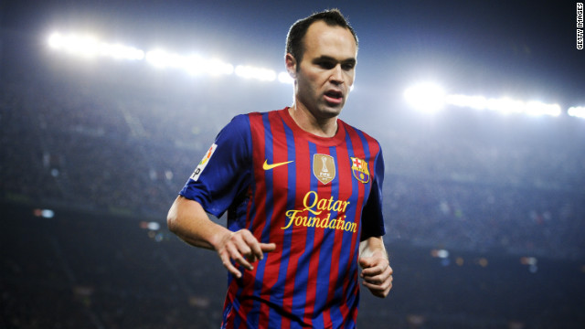 Barcelona&#39;s midfield star Andres Iniesta has been named UEFA&#39;s Best Player in Europe for 2011/12.