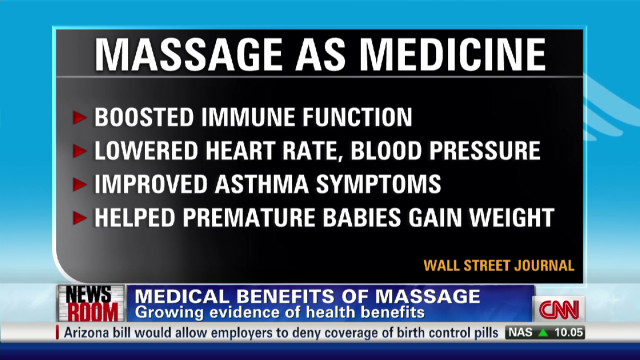 Medical Benefits Of Massage Cnn Video