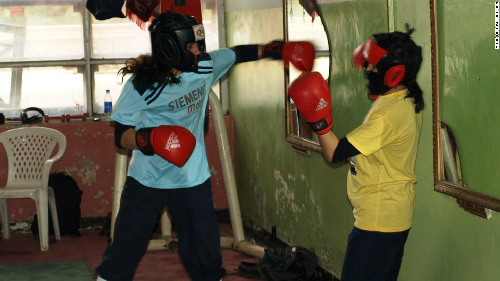 The boxing gym is a crumbling room inside Kabul&#39;s Ghazni stadium -- a venue for public executions under the Taliban.