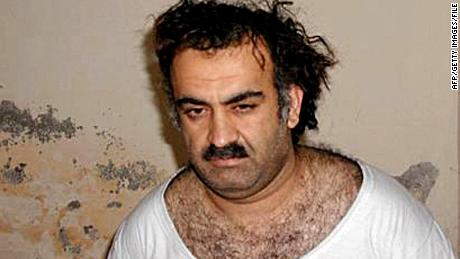 This photo obtained on March 1, 2003, shows alleged plotter of the September 11, 2001, attack Khalid Sheikh Mohammed. 