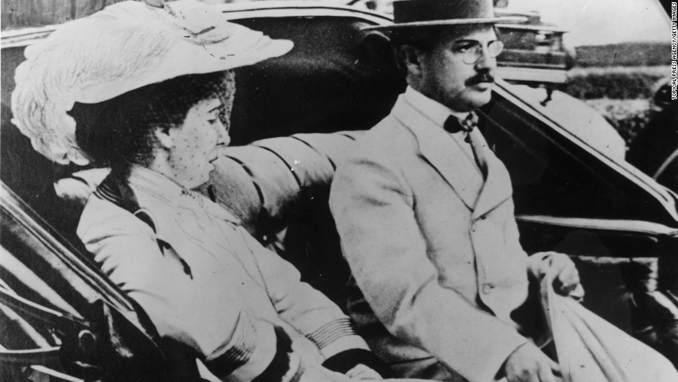 This circa 1910 photos shows banking and mining millionaire Benjamin Guggenheim with his wife Florette Seligman. Guggenheim died in the Titanic disaster.