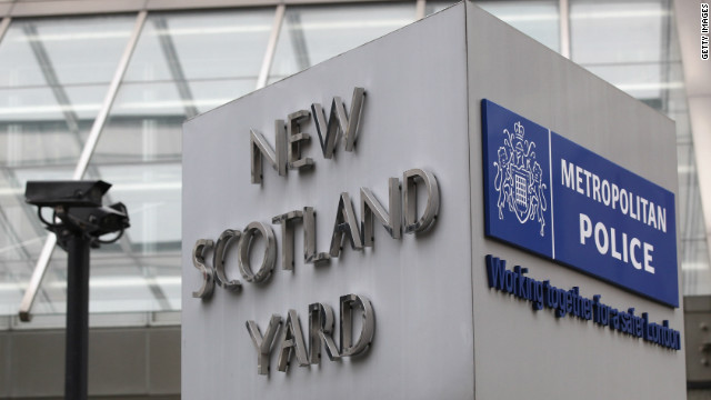 General view of the sign for the New Scotland Yard building in Victoria on January 27, 2011 in London, England.