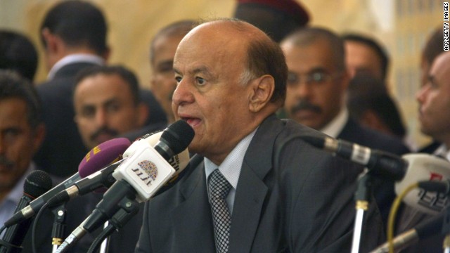Yemeni president Abdu Rabu Mansour Hadi. 