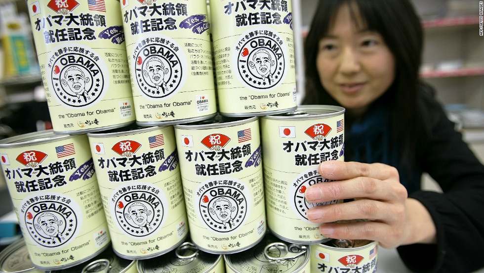 Obama residents even made limited edition canned bread to commemorate Barack Obama&#39;s inauguration in 2009.