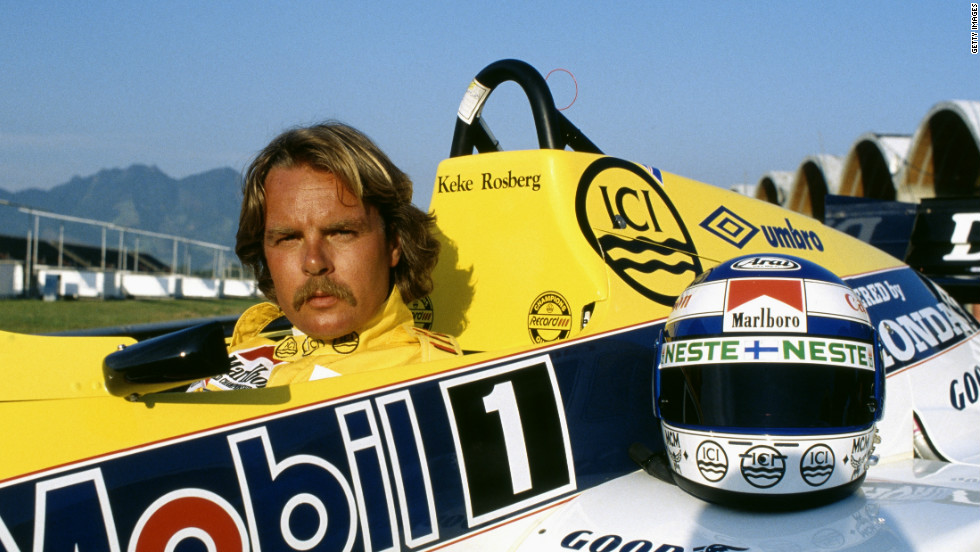 Keke Rosberg won five races in total in a career that lasted nine seasons. He is pictured here during the 1985 Brazilian Grand Prix, where he retired from the race.