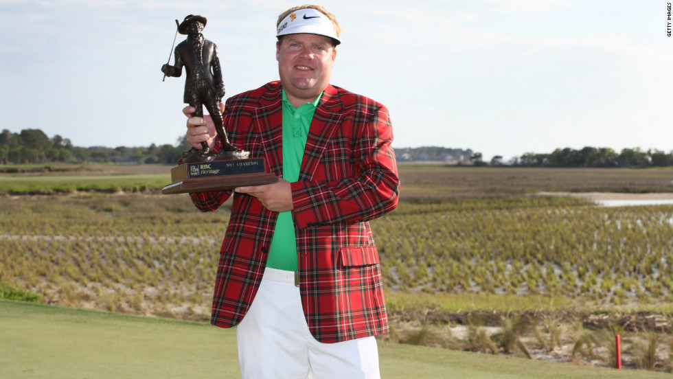 Carl Pettersson of Sweden won the RBC Heritage by five shots from Zach Johnson for his fifth PGA Tour title.