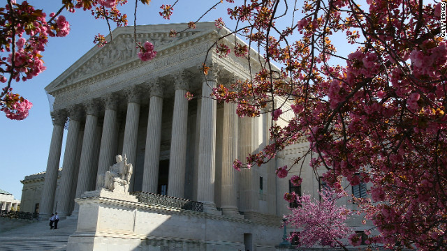 WASHINGTON, DC - MARCH 26: The exterior of the U.S. Supreme Court on March 26, 2012 in Washington, DC. Today the high court, which has set aside six hours over three days, will hear arguments over the constitutionality President Barack Obama&#39;s Patient Protection and Affordable Care Act. (Photo by Mark Wilson/Getty Images) 