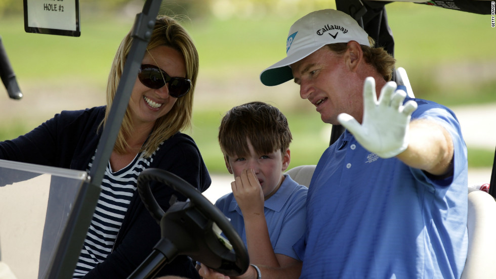 Els (pictured with Liezl with Ben in 2011) says he has met some families with three autistic children and admitted it would be &quot;one of the hardest things in the world.&quot;