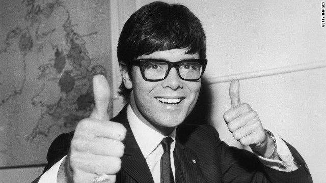 Richard gives a thumb up to representing the UK in the Eurovision Song Contest in 1967.