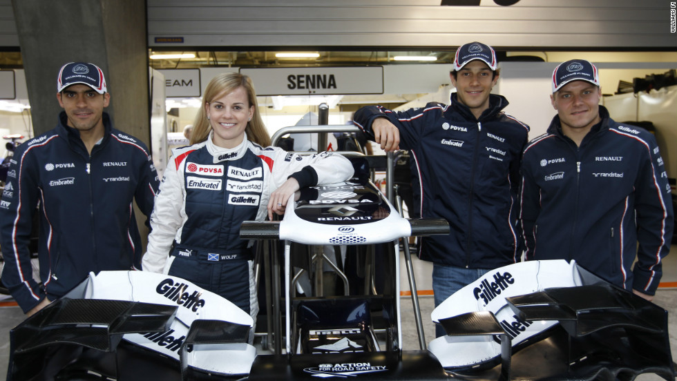 Her responsibilities that year involved testing the aerodynamics of the car to be driven by Pastor Maldonado and Bruno Senna, and driving the Williams race simulator. 