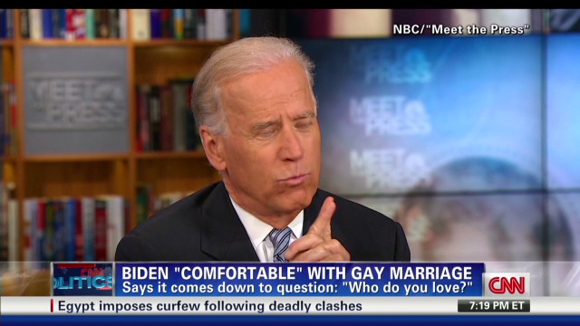 Biden OK with same-sex marriage