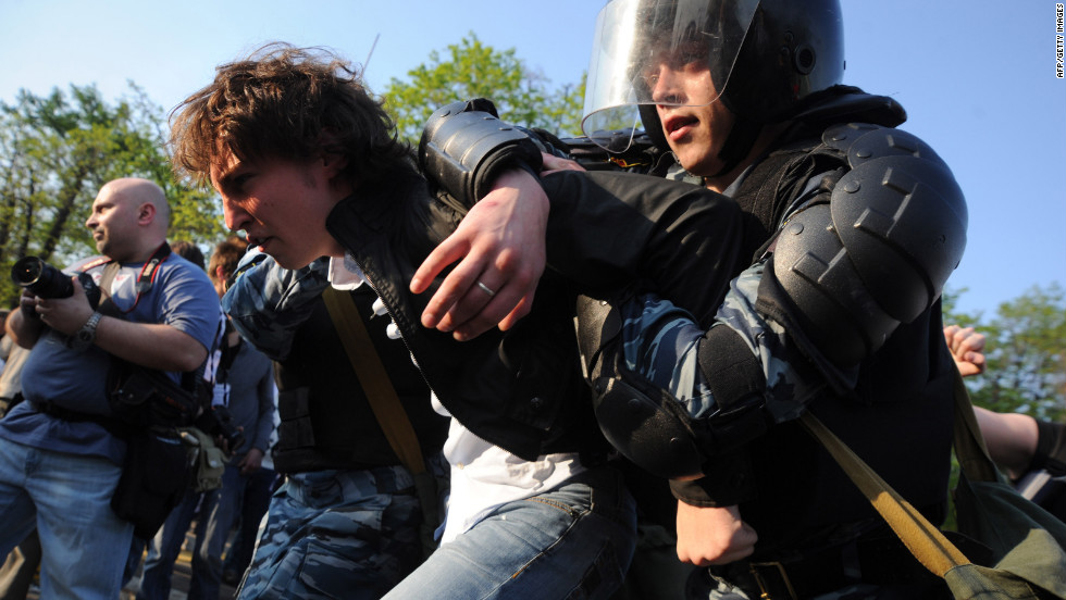 More than 250 people were arrested, Moscow police said.