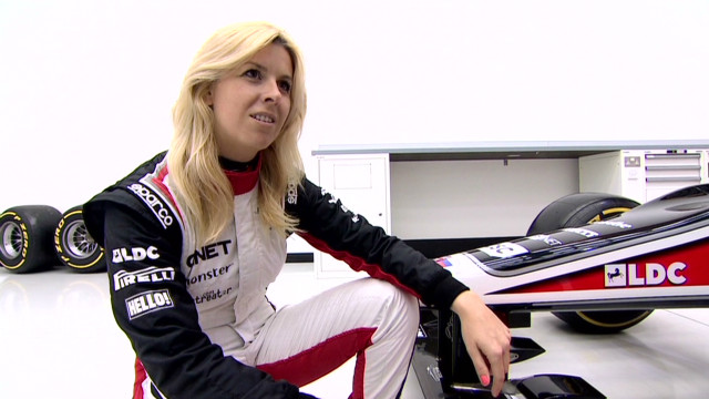 Female F1 test driver&#39;s need for speed