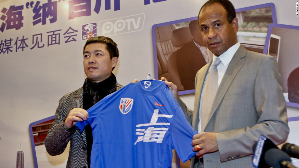 French Euro &#39;84 winner Jean Tigana was unveiled as the new coach of Shanghai Shenhua in December 2011. But the former Fulham manager did not last long in the post, resigning from the position last month.