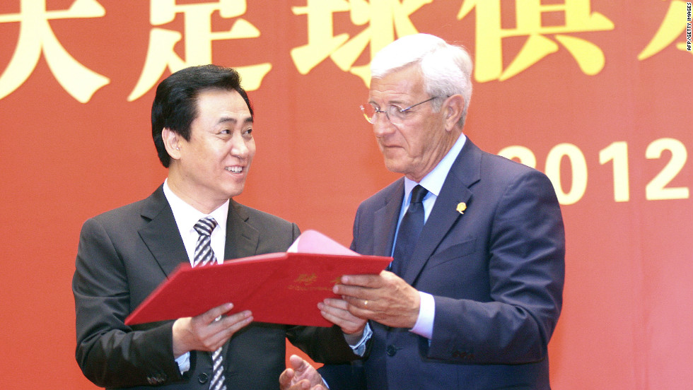 Veteran Italian coach Marcello Lippi was announced as coach of Guangzhou Evergrande last month. Lippi led Italy to FIFA World Cup glory in Germany in 2006.