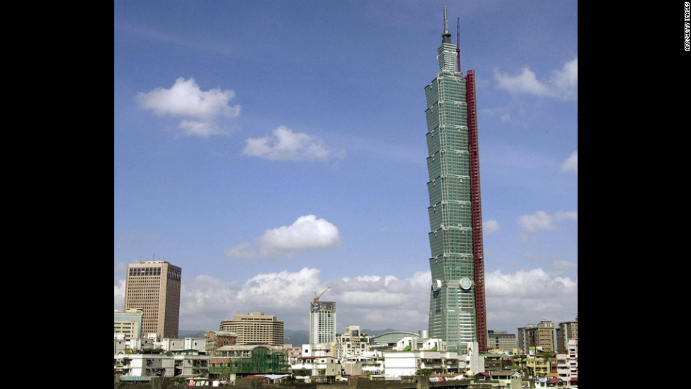Completed in 2004, Taipei 101 has an architectural height of 1,667 feet (508 meters) and is occupied to a height of 1,437 feet (438 meters).