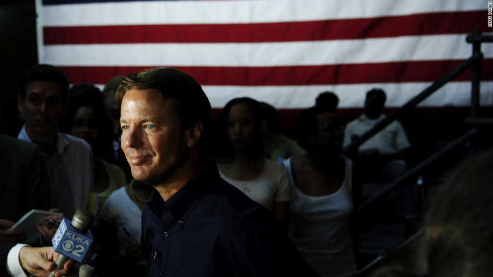 During his &quot;poverty tour,&quot; Democratic presidential candidate Edwards toured eight states. Here he speaks in Pittsburgh in July 2007.