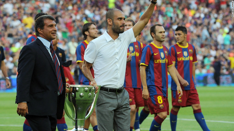 By the time 2009 was out, Barca had added the Spanish Supercup, European Supercup and Club World Cup trophies to their cabinet, making it six won in Guardiola&#39;s first season. He also retained the Spanish league title in 2010.