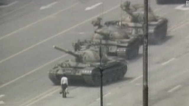 tank man tiananmen square video