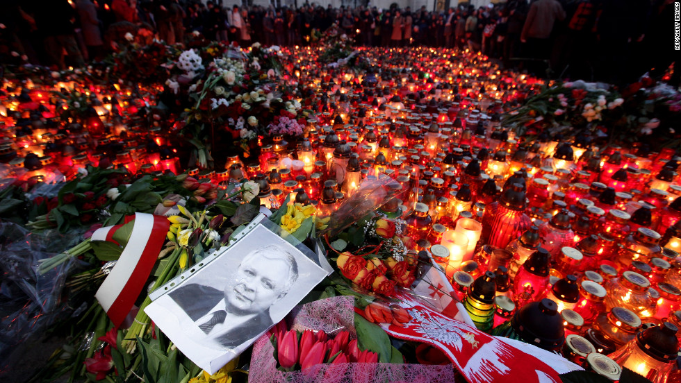 A plane carrying Polish President Lech Kaczynski crashed as it tried to land at an airport near the Russian city of Smolensk on April 10, 2010. Kaczynski was among the 97 people killed.