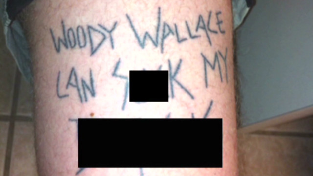 Vulgar tattoo amuses targeted cop