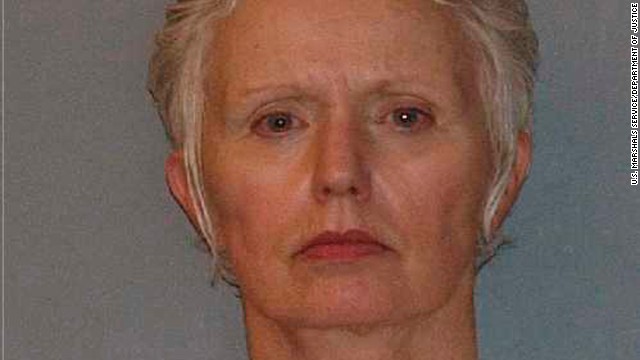 Image #: 14932819    Catherine Greig, long time girlfriend of former mob boss and fugitive James &quot;Whitey&quot; Bulger, who was arrested in Santa Monica, California on June 22, 2011, is seen in a booking mug photo released to Reuters on August 1, 2011.   Bulger fled Boston in late 1994 after receiving a tip from a corrupt FBI agent that federal charges were pending. Greig joined him a short time later and has been charged with harboring Bulger as a fugitive.   REUTERS/U.S. Marshals Service/U.S. Department of Justice/Handout   (UNITED STATES - Tags: CRIME LAW HEADSHOT)       REUTERS/U.S. Marshals Service/U.S. Department of Justice /LANDOV