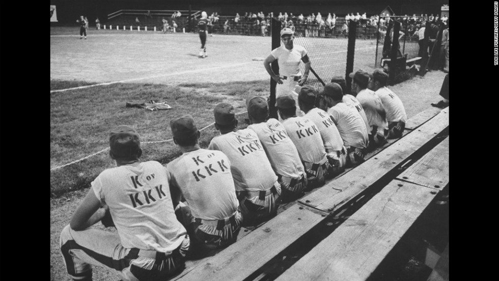 The knights of the Ku Klux Klan formed a baseball team in Tennessee in 1957.