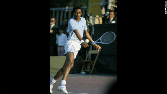 Tennis player Arthur Ashe was a prominent African American tennis player. During his playing career, he won three Grand Slam titles.