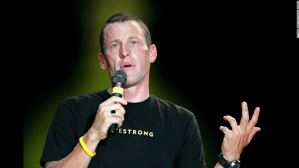 After his sixth consecutive Tour de France win, Armstrong attends a celebration in his honor in front of the Texas State Capitol in Austin.