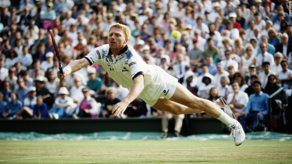 Becker is Wimbledon&#39;s youngest ever men&#39;s champion, winning the title in 1985 as a 17-year-old. Becker was renowned for his trademark diving volleys, which were better absorbed by the more forgiving grass courts, according to one expert. 