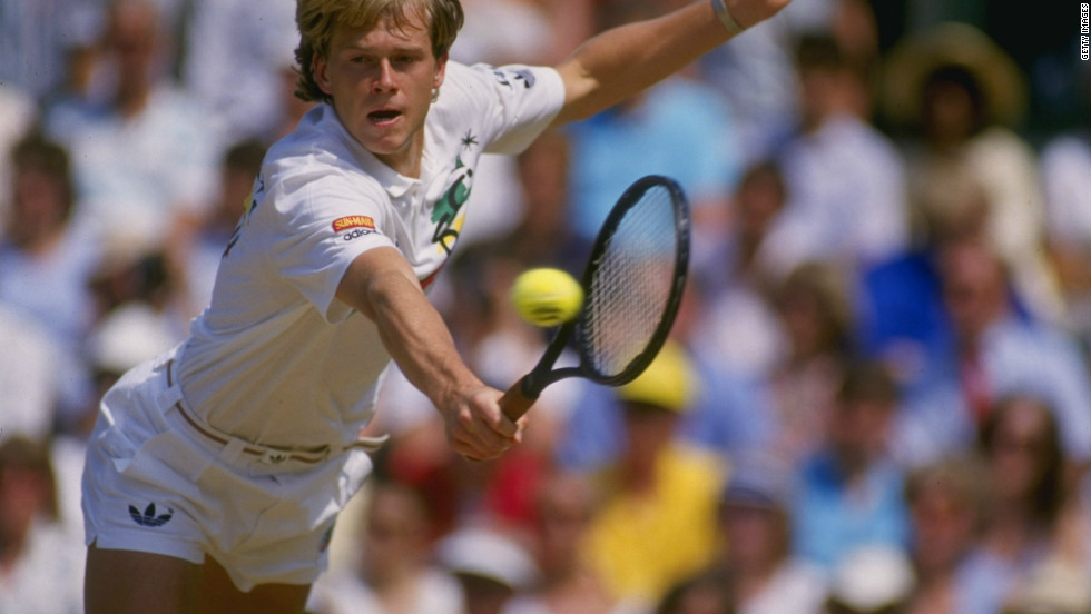 Sweden&#39;s Stefan Edberg could not match the serve of his rival Becker, but his sublime volleying ability helped him to several notable wins over the German. He sometimes employed slower serves to afford himself more time to get to the net.