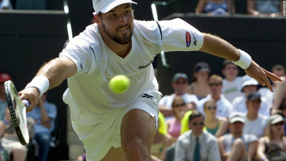 One of the most naturally gifted serve and volley players, Pat Rafter combined pinpoint placement with silky work at the net. The Australian twice fell short in the Wimbledon final but won two U.S. Opens in the late 1990s.